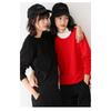 Damen Sweatshirt Frühling Herbst Mehrfarbig Mode Koreanisch Rundhals Baumwolle Locker Damen Sweatshirts Vintage Einfarbig Pullover