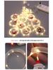 LED Santa Claus Christmas Curtain String Lights for Windows - Festive Cartoon Decoration