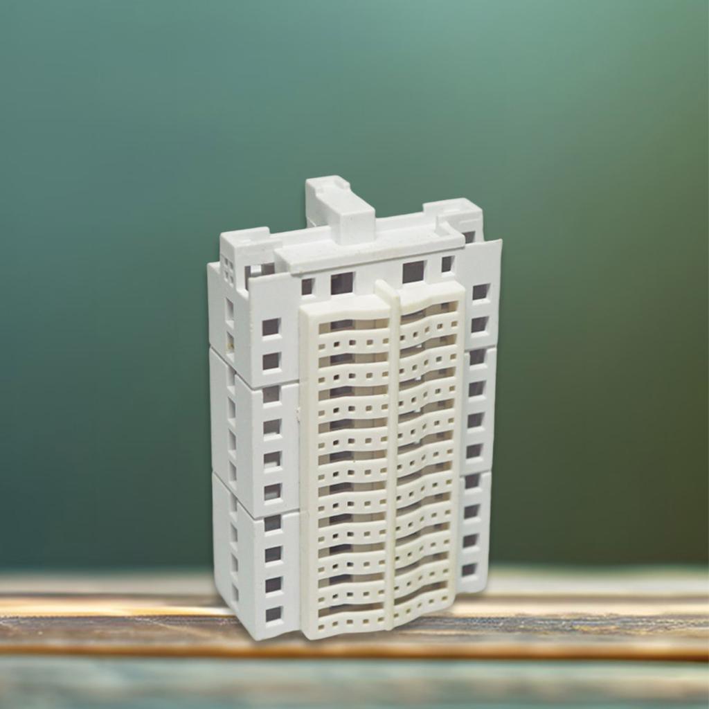 N Scale 1:500 Apartment Building Assembling Model Outland Realism Scene Sand Table Buildings Model for Spray Painting