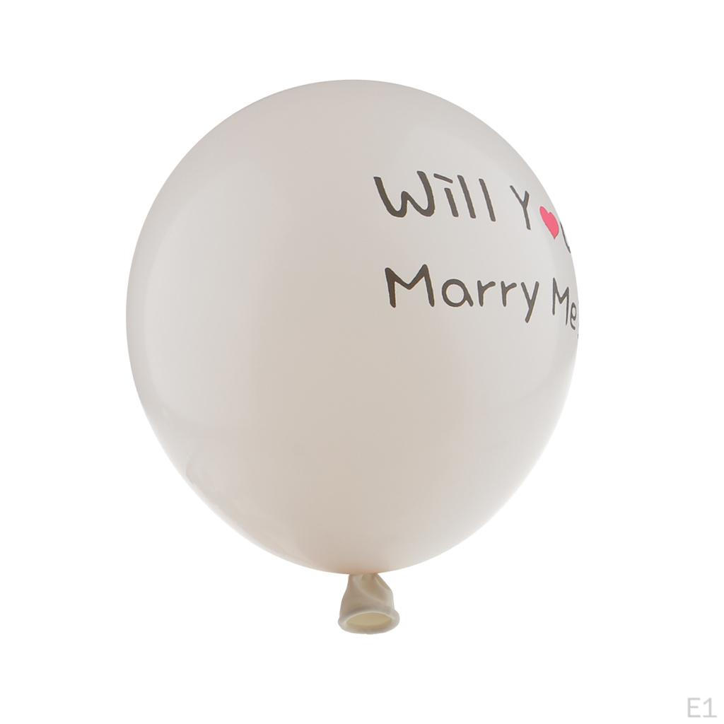 10Pcs Will You Marry Me Balloon Multifunction Latex Balloons 12inch Proposal for Engagement