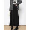 Women's High-Waist Pleated Elastic Waist Maxi Skirt