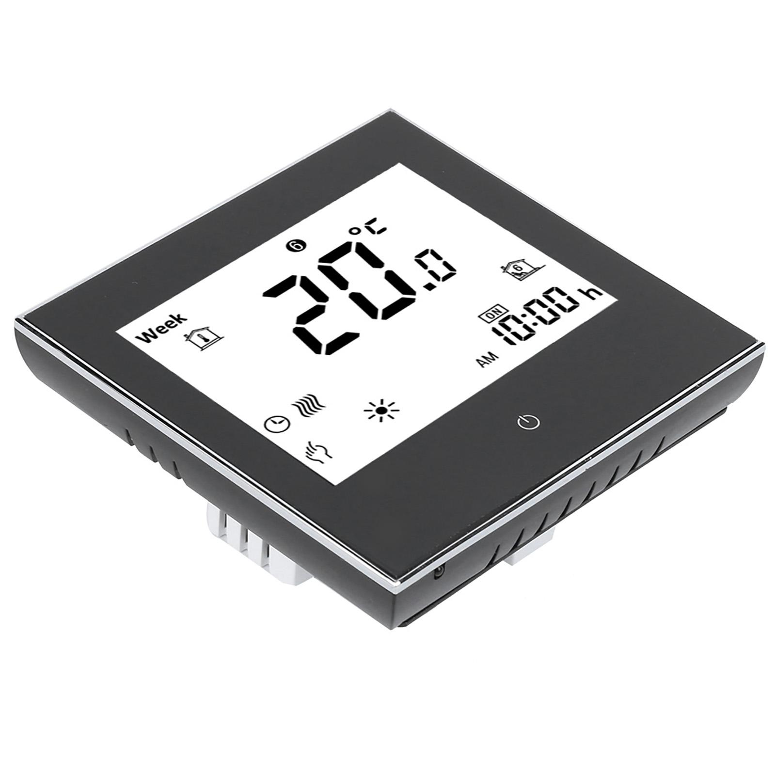 Heating Room Thermostat Weekly Programmable LCD Display Touching Screen 5A AC110‑230V