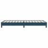 Box Spring Bed Without Mattress Dark Blue 80 X 220 Cm Velvet