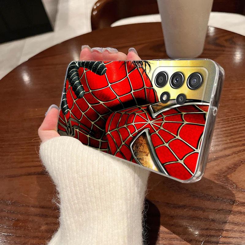 Avengers Marvel Clear Case For Samsung Galaxy A57 A37 A56 5G A36 A55 A54 A35 A26 A07 A17 A16 A06 A36 A15 Spiderman Ironman Funda