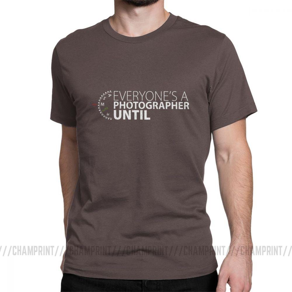 Everyone S A Photographer Until Men S T Shirt Manual Mode Funny Tee Shirt Short Sleeve