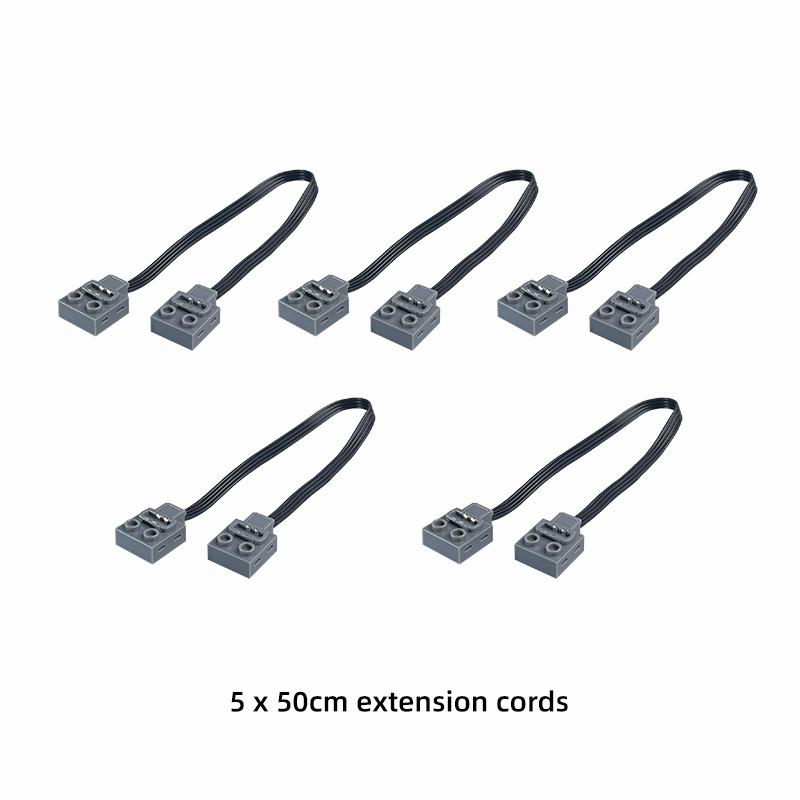 New 50Cm 1/2/5/10Pcs Moc Extension Wire Repair Replacment Cord Line Compatible Brand Building Block Servo Motor Battery Box 8871
