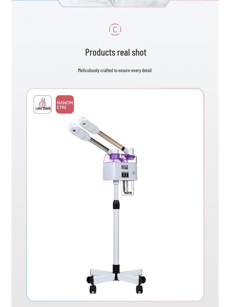 Dual-Pipe Hot & Cold Facial Steamer Hydrating Beauty Instrument
