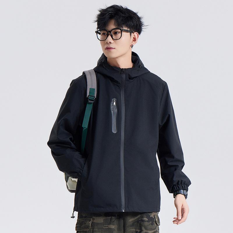 Jacket Jacket New Loose Couple Waterproof Jacket Men's Hooded