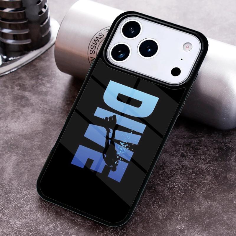 Dive Scuba Diver Shark Diving Phone Case For iPhone 17 16 15 14 13 12 11 Pro Max Plus 17Air Soft Silicone Cover