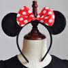 [CQDY] Princess Dress (Children's Dress + Headband) - 2-Piece Set: Minnie Mouse-Style Cosplay, Polka Dot Pattern, Tutu Skirt, Kids Dance Costume, Mick