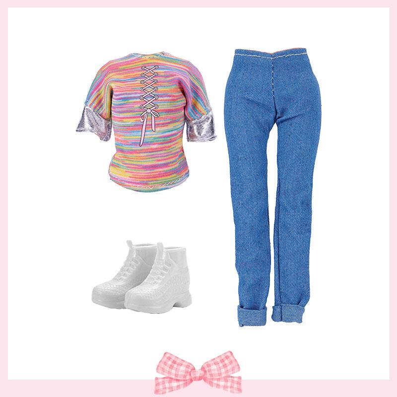 1/6 Κούκλες Ρούχα Κοντά Τοπ Τζιν Σύνολο Παπούτσια Γυαλιά Ηλίου Τσάντα Πλάτης για Κούκλες BJD 30 εκ. Αξεσουάρ Παιδικά Παιχνίδια Δώρα για Κορίτσια