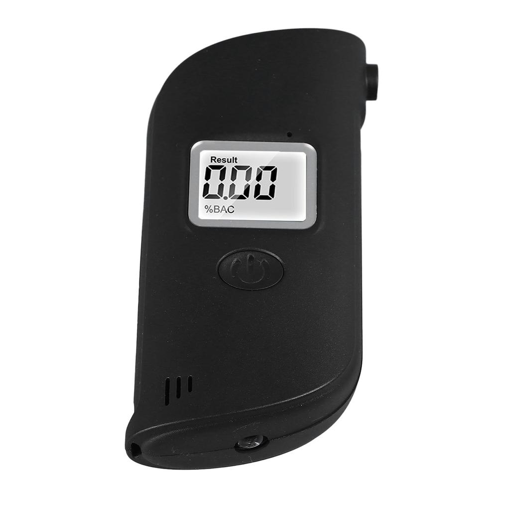 Breath Tester Drunk Meter LCD Display Handheld Drunk Detector with Nozzle Replacement for Testing