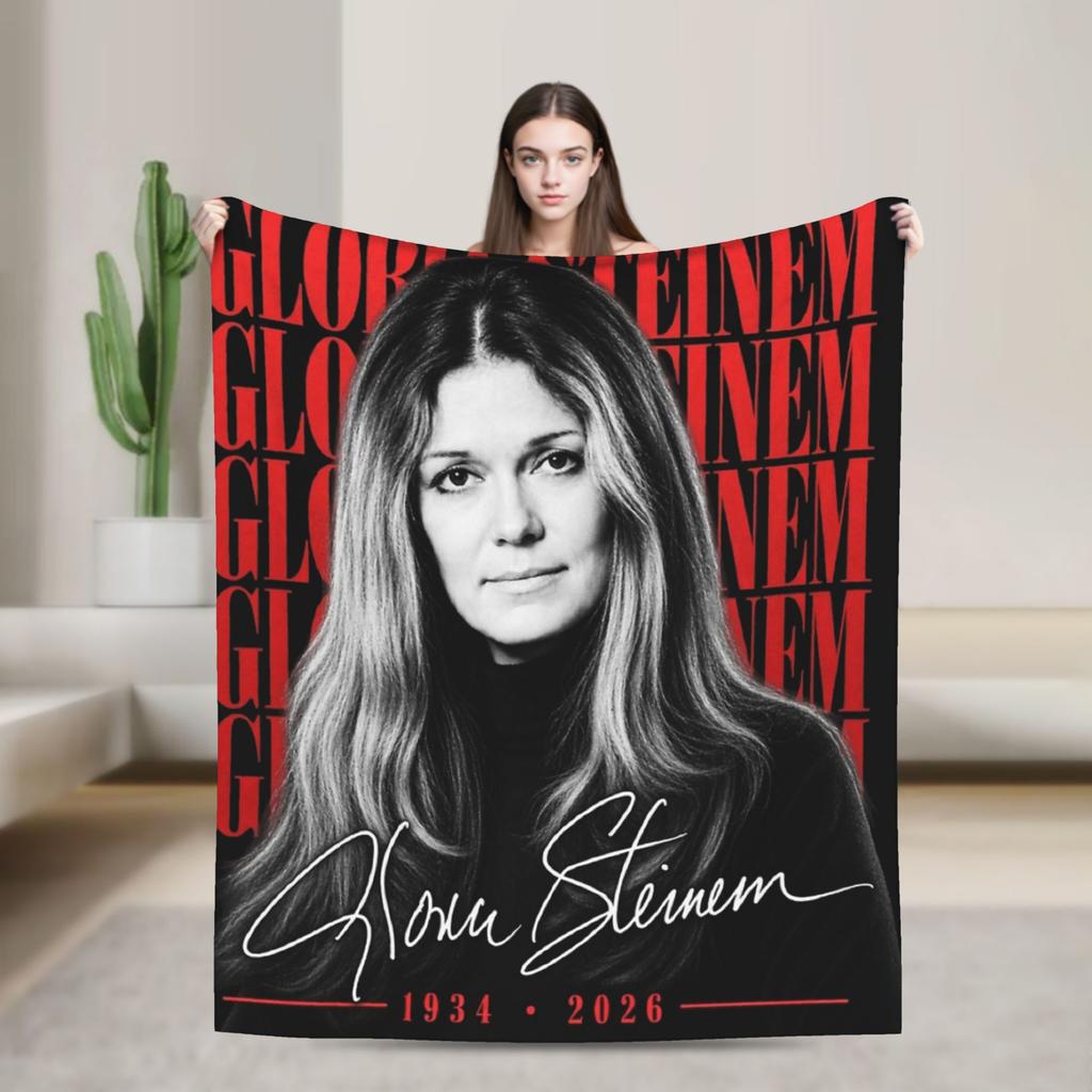 RIP Gloria Steinem Accessories Blanket Soft Fleece Throw Blanket Relax Plush Thin Quilt