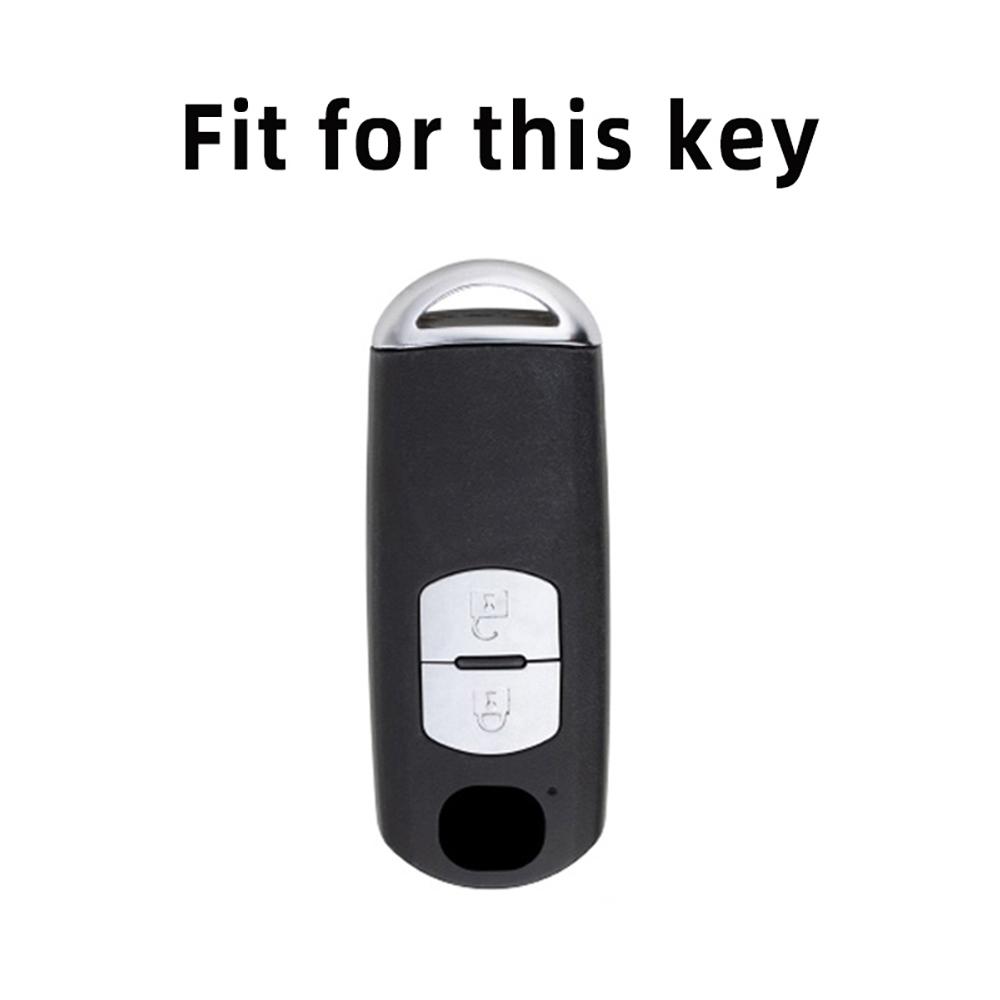 2 Tasten TPU Autoschlüsselhülle Abdeckung Schale Schlüsselanhänger Halter Für Mazda 2 3 6 Axela Atenza CX-5 CX5 CX-3 CX-7 CX8 CX-9 Keyless Schutz