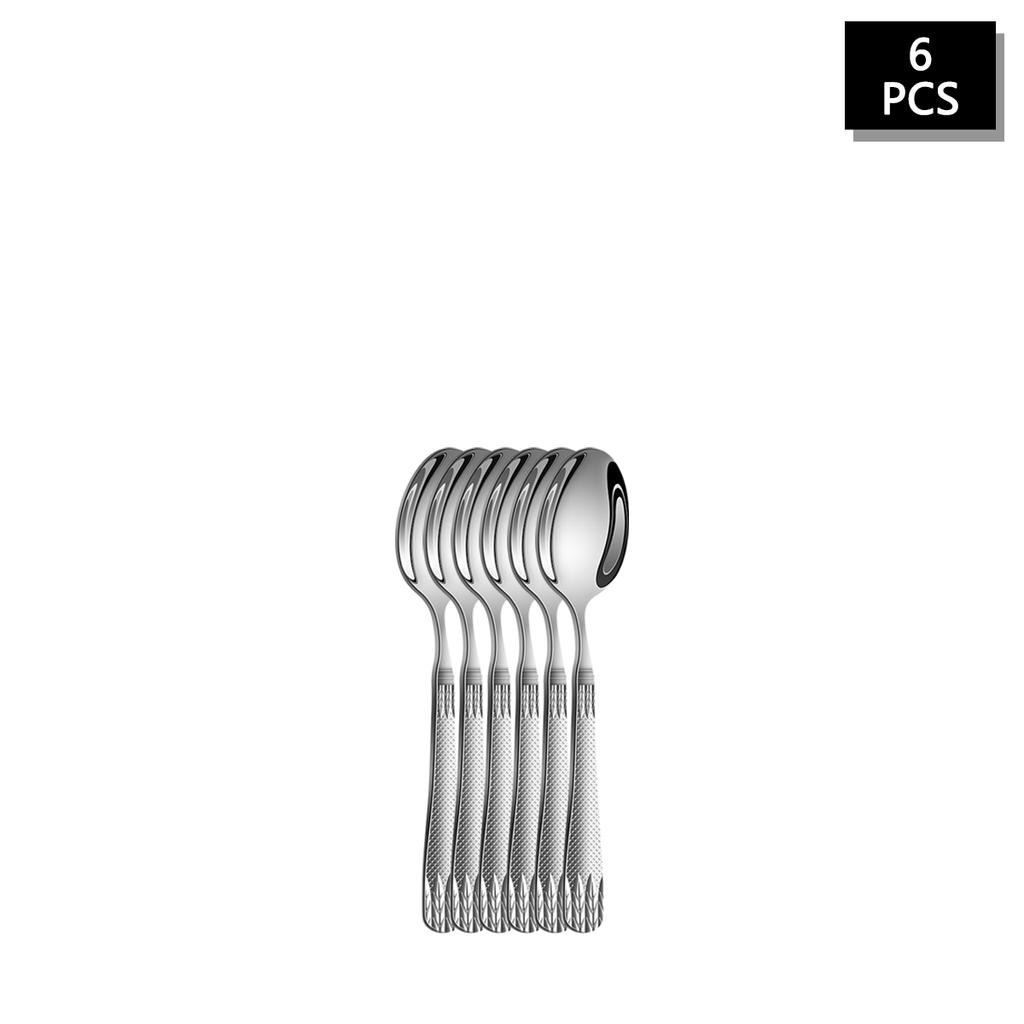 4/6/16/24pcs Stainless steel wheat ear cutlery set Silver steak knife, fork and spoon combination cutlery for family hotel party