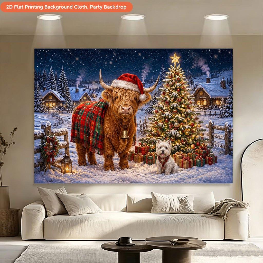 1Pcs Merry Christmas Festive Winter Scene Decoration Background Xmas Backdrop Decorations For Photo Studio Photo Booth Party