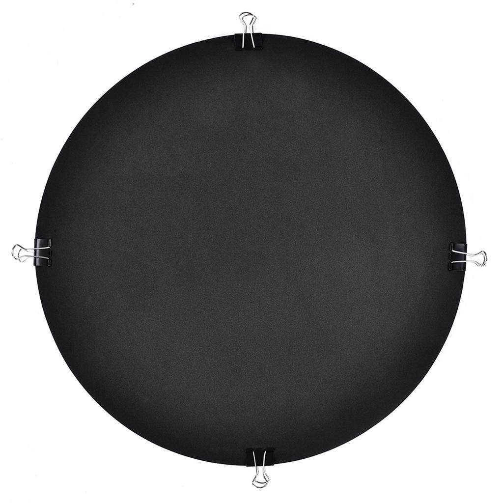 10pcs Mute Silencer Drumming Practice Pad Bass Drums Quiet Sound Off Black