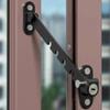 Verstellbarer Fenster-Tür-Sicherheitsstopper Schiebetür-Sicherheitsschlösser Riegel Windstütze Fensterriegel Blockierbegrenzer Schnalle Beschläge