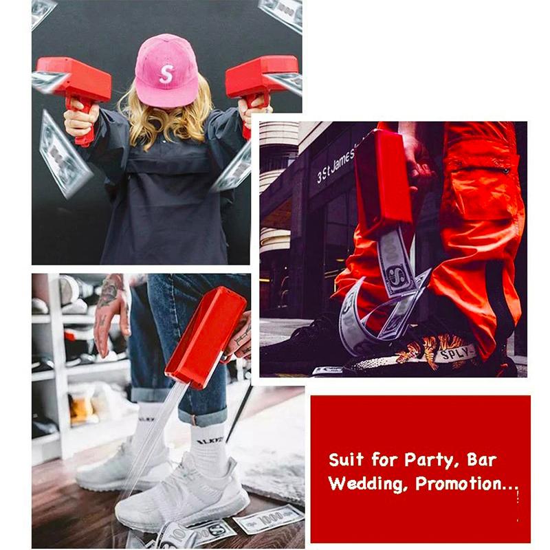 Money Shooter Gun Party Game Spray Money Gun Shooter Bachelor Props Party Supplies Festival Celebration Wedding Decoration