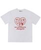 MATCHGLOBE Doggy Heart Oversized Tee (White)