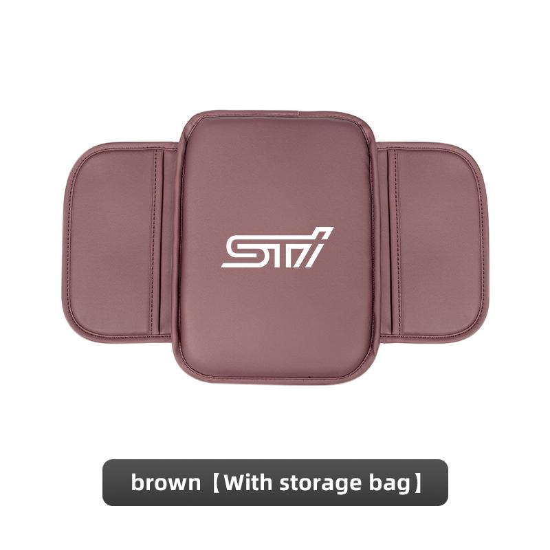 Car Armrest Mat Center Console Leather Protection Cushion For Subaru STI Forester Impreza Legacy Outback XV BRZ WRX Tribeca X333