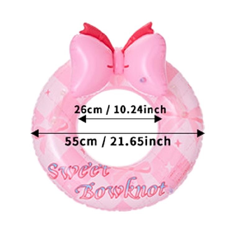 Bowknot Swimming Pool Hoop Swim Float Inflatable Swimming Rings Inflatable