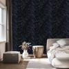 Navy Blue and Black Glitter Wallpaper for Living Room and Bedroom 50x1000