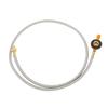 Flat Gas Tank Extension Tube Brass Stainless Steel Rubber Propane Extension Hose for Outdoor