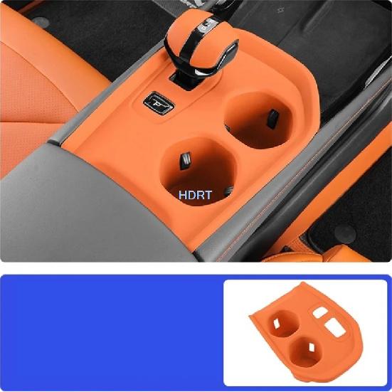 For Changan UNI-V UNIV 3th 2025 + Car Styling Center Console Gear Shift Storage Box Water Cup Holder Cover Wireless Charging Pad