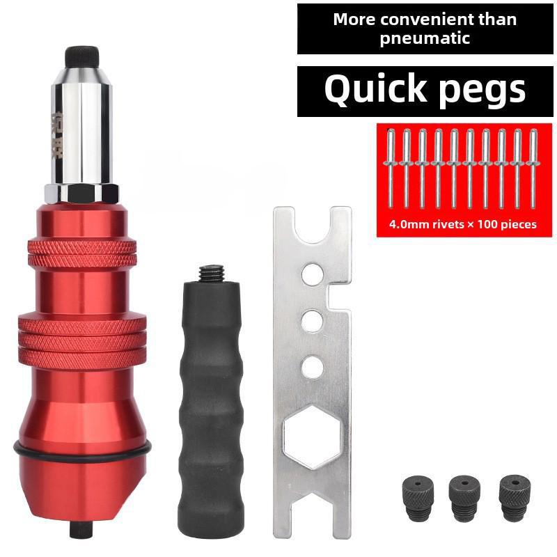 Extractor electric din aliaj de aluminiu cu cap de pistol pentru nituri