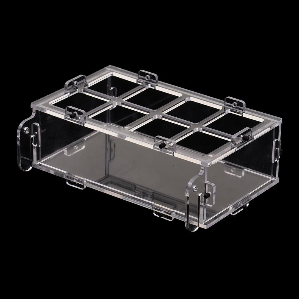 

Mess Birds Feeder Parrot Cage Accessories Food Container-easy to install L Eight Compartment