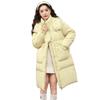 Winter Knie lang Daunenjacke mittel und lang neu mit Kapuze Taille verdickt Entendaunenjacke