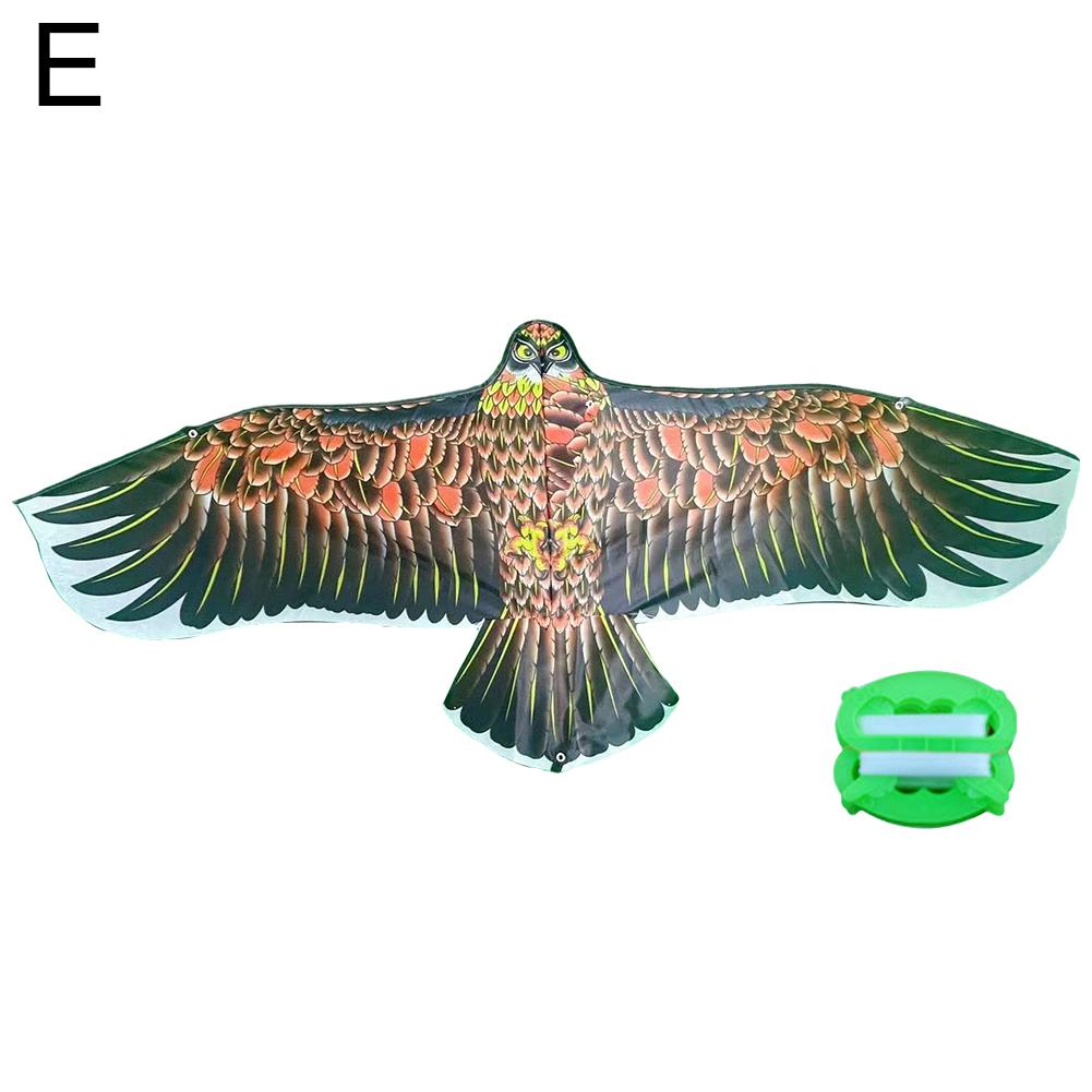 1.1m Eagle Kite With 30 Meter Kite Line Large Eagle Flying Bird Kites Children Gift Family Trips Garden Outdoor Sports DIY Toy