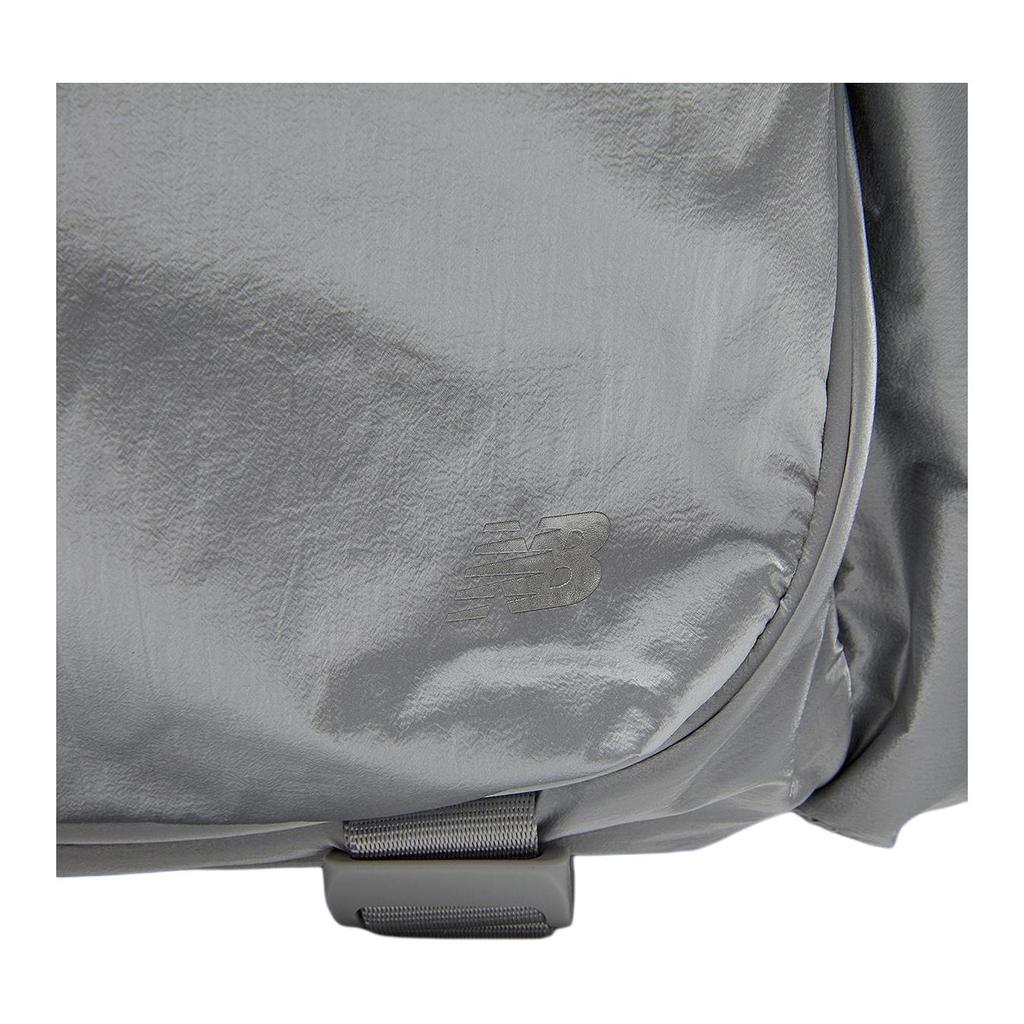 New New Balance Nylon Backpack Unisex Silver NBGCEF70491