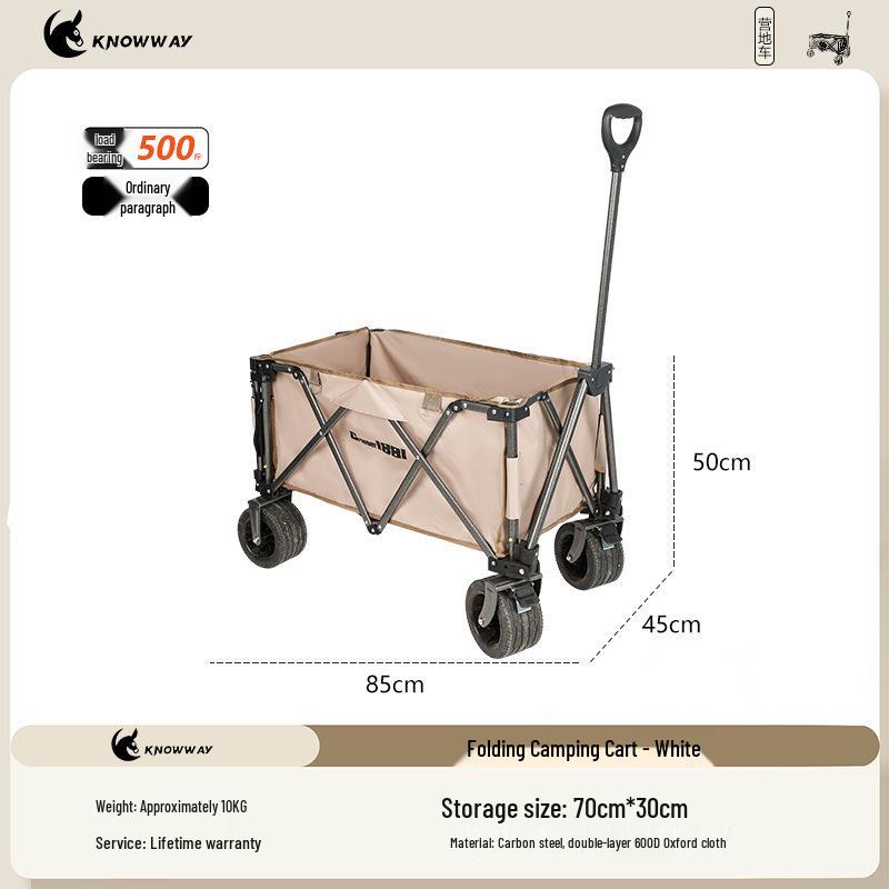 Tragbarer faltbarer zusammenklappbarer Campingwagen mit Hubtisch für Outdoor-Camping und Wohnmobilreisen