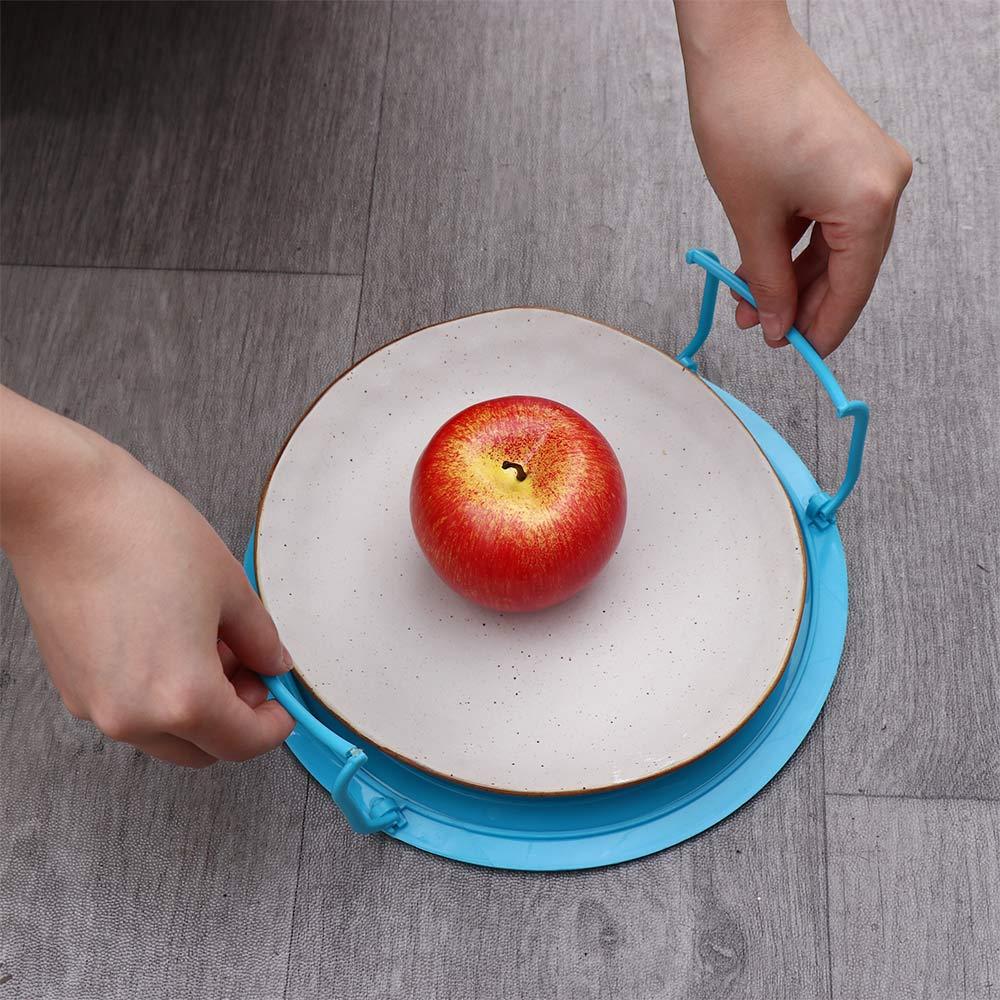 Kitchen Heating with Handle Tray Plate Stand Cooling Rack Microwave Stacker Lid Shelf