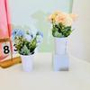 Kunstblumentopf-Set mit realistischem Grün für Indoor-Garten und Fensterdekoration