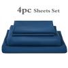 4pcs Sheet Set Lightweight Super Soft Easy Care Wrinkle Free Microfiber Bedding Sets with 14-Inch Deep Pockets for Women Men