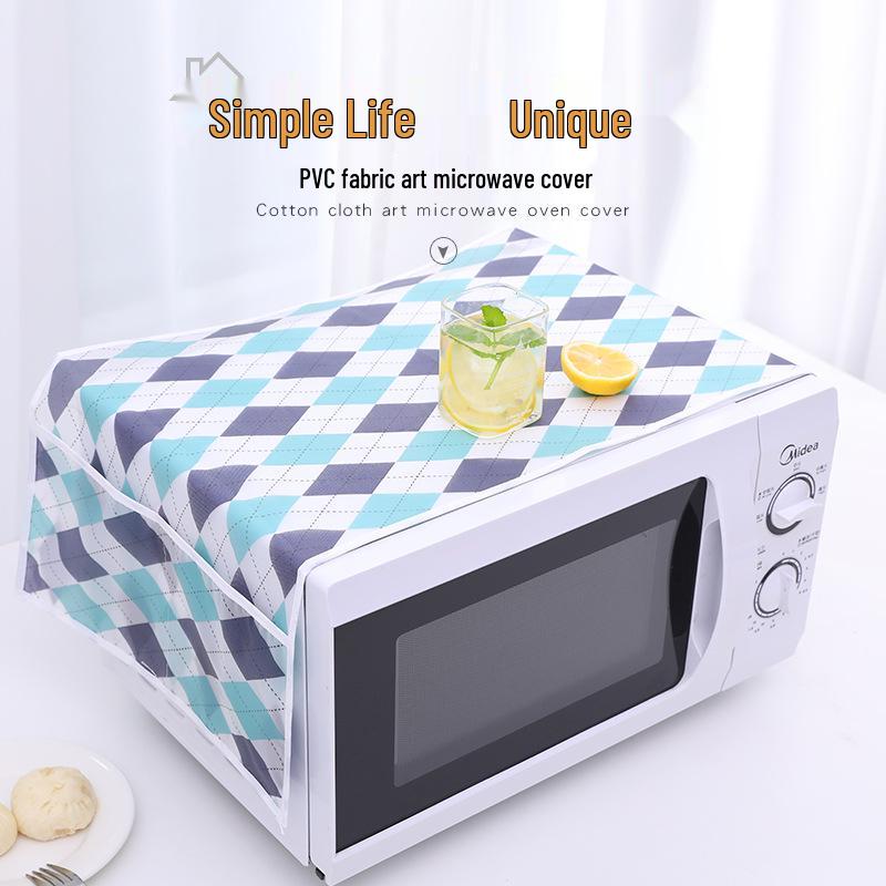 Microwave Dustproof and Oilproof PEVA Cotton Linen Cover