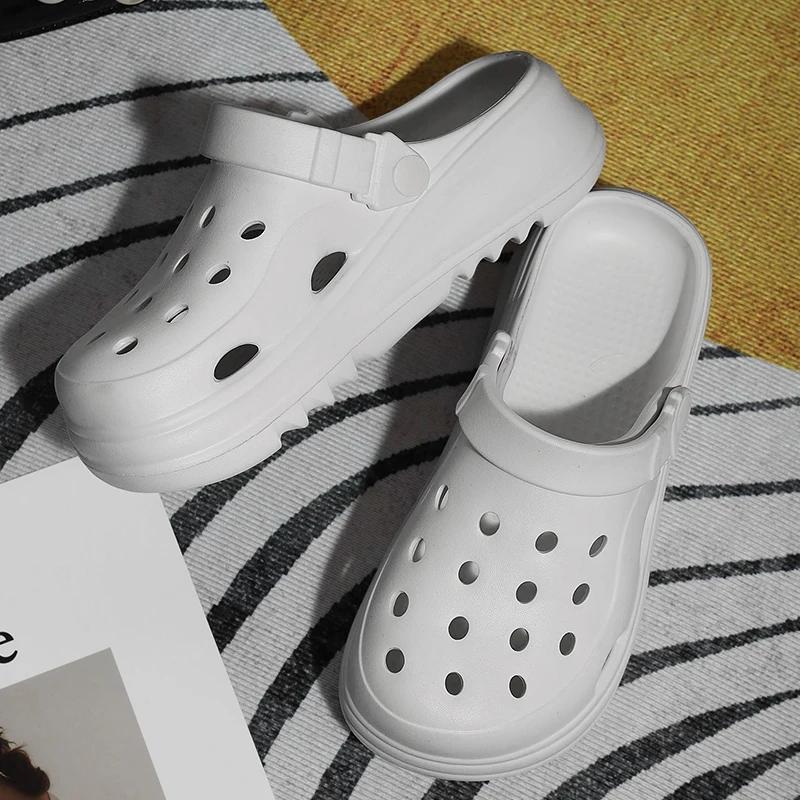 Fashion Thick Bottom Cloud Sandals Women Round Toe Soft Sole Platform Sandals Woman Summer Hollow Out Non-Slip Casual Sandalias Mujer