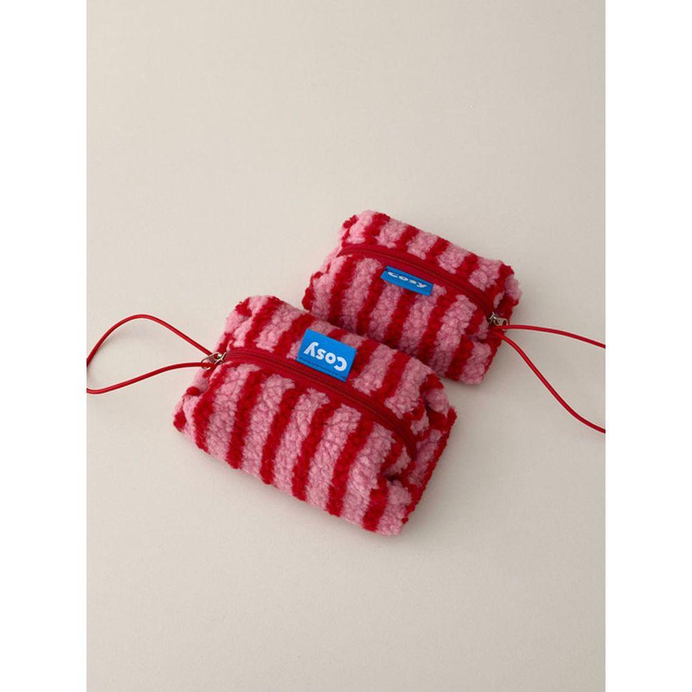 COSYOI CHERRY PINK FLUFFY RICO POUCH
