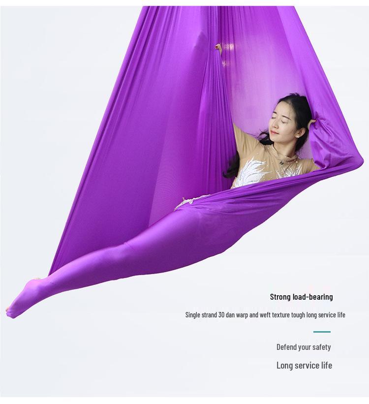 Set di Amaca Yoga Anti-Gravità Colorata da Interno per Adulti e Bambini