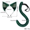 Anime Maomao Cosplay Pruik The Apothecary Diaries Mao Mao Cosplay Groen Haar Oren Hoofddeksel Staart Dames Halloween Feest Accessoires