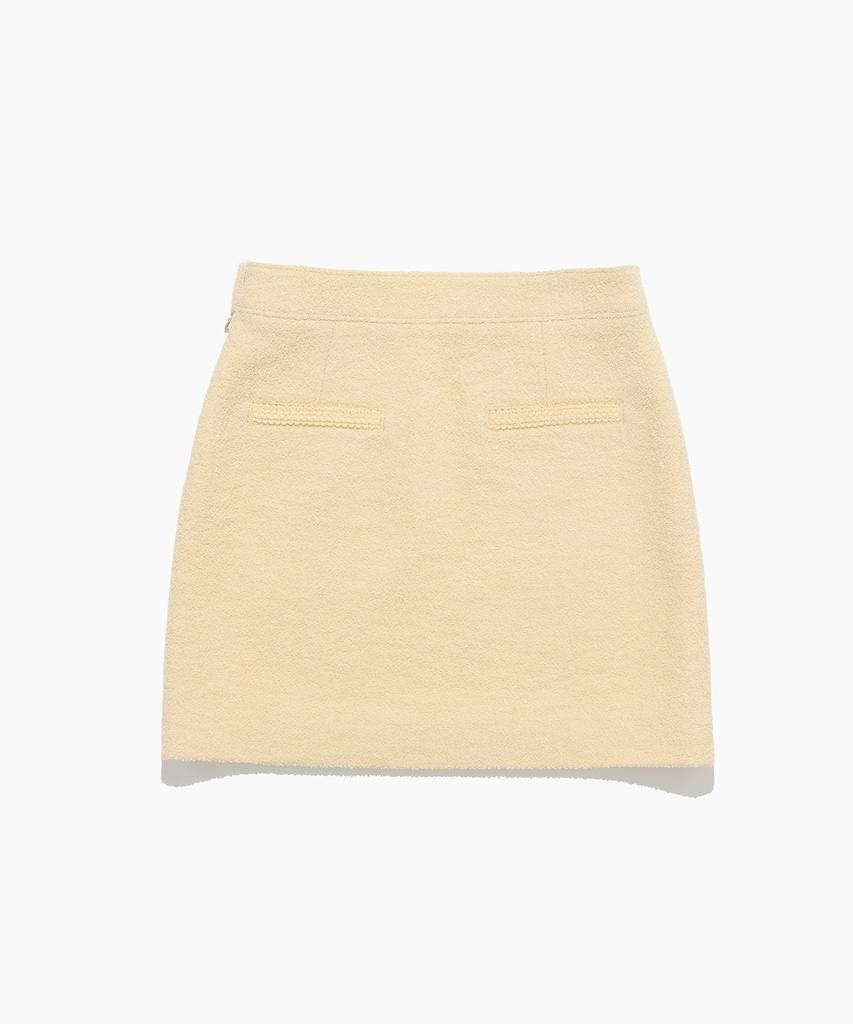 Tudument Boucle Tweed Mini Skirt Butter