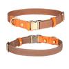 Genuine Leather Dog Collar Custom Engraved Anti-Lost Pet Medium Large Dogs