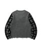 NICEGHOSTCLUB Skull Check L/S Knit Tee_Black(Ng2Efuk606A)