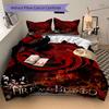 Fire Blood Bedding 3 Piece Set Hd Print Duvet Cover Pillowcases For Teens Adult Bedroom Decoration Christmas Gift C9211404
