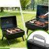 Robuster Federgriff aus Edelstahl für BBQ-Grill-Ersatz mit Schweißdesign und komfortablem Griff P9YB