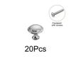 20Pcs/Pack Drawer With Screws Door Knobs Hardware Cupboard DIY Cabinet Handles Stainless Steel Kitchen