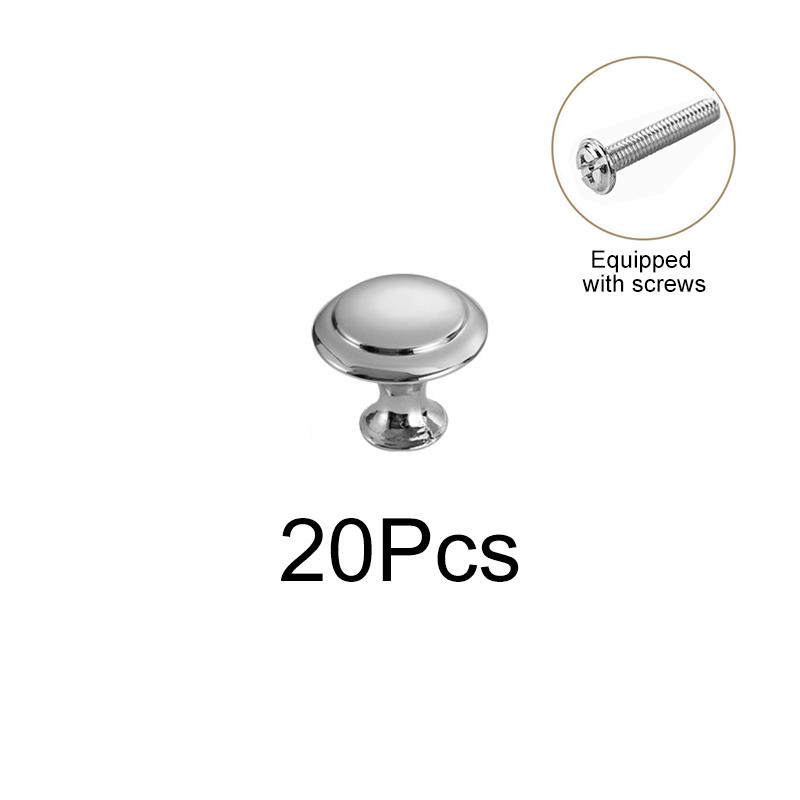 20Pcs/Pack Drawer With Screws Door Knobs Hardware Cupboard DIY Cabinet Handles Stainless Steel Kitchen